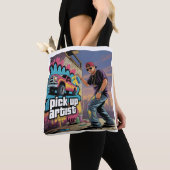 Tote Bag Graffiti urbain et artiste de collecte (De près)