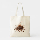 Tote Bag Grains de café et explosion de caféine (Dos)
