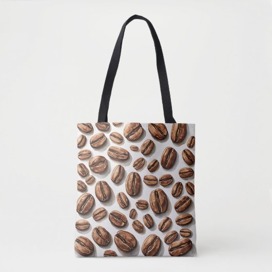 Tote Bag Grains de café partout (Devant)