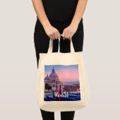 Tote Bag Grand Canal avec gondoles et église à Venise (Devant (produit))