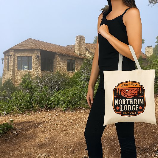 Tote Bag Grand Canyon North Rim Lodge 1937–2025 Tribute