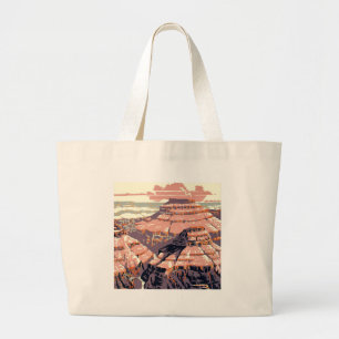 Tote Bag Grand Canyon Western Graphic Art American