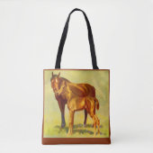Tote Bag grand cheval petite impression (Devant)