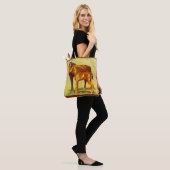 Tote Bag grand cheval petite impression (Sur le modèle)