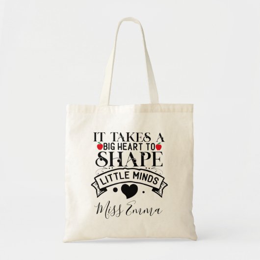 Tote Bag Grand coeur pour façonner les jeunes esprits Ensei (Devant)