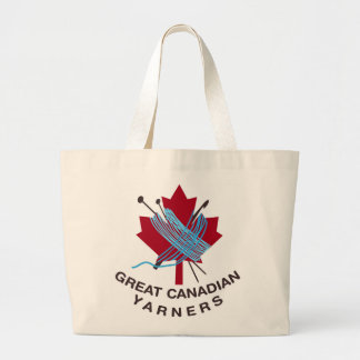Tote Bag Grand ÉLÉPHANT fourre-tout de Yarners de Canadien