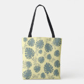 Tote Bag grand feuille tropical (Dos)
