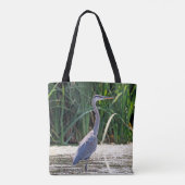 Tote Bag Grand héron bleu (Dos)