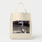 Tote Bag Grand héron bleu (Devant)