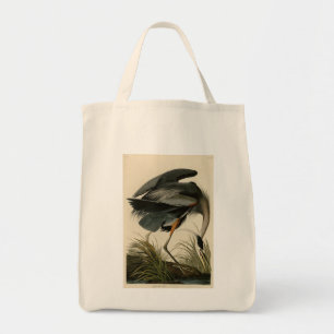 Tote Bag Grand héron bleu des oiseaux d'Amérique d'Audubon