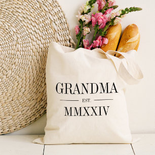 Tote Bag Grand-mère Année du chiffre romain