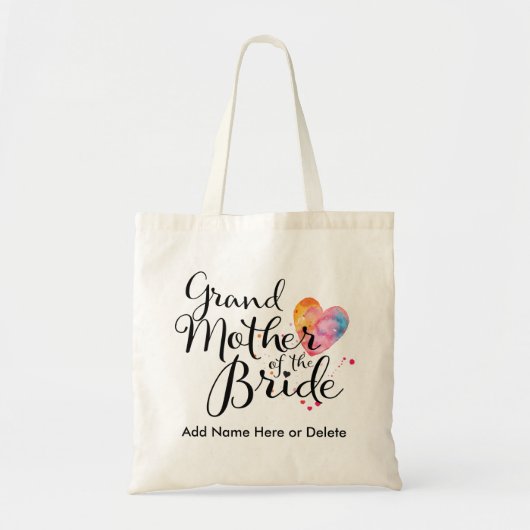 Tote Bag Grand-mère d'aquarelle de Fourre-tout de budget de (Devant)