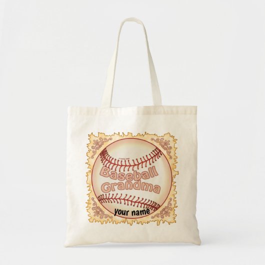Tote Bag Grand-mère de baseball (Devant)