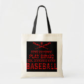 Tote Bag Grand-mère de baseball de Fière (Devant)