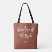 Tote Bag Grand-mère de la mariée Terracotta Wedding  (Dos)