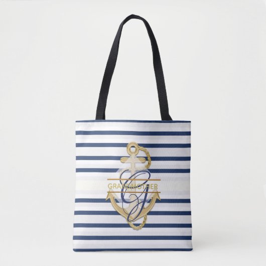 Tote Bag Grand-MÈRE Fourre-tout Monogrammé (Devant)