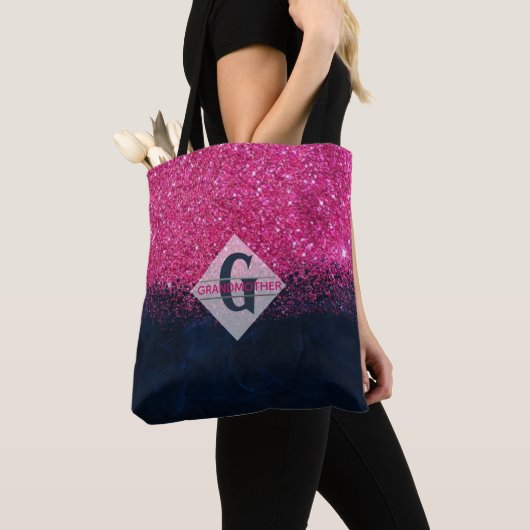 Tote Bag Grand-MÈRE Fourre-tout Monogrammé (De près)