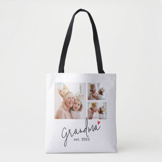 Tote Bag Grand-mère Script établi 3 Photo (Devant)
