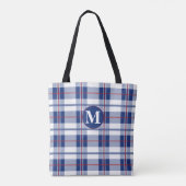 Tote Bag Grand monogramme rouge, blanc et bleu (Dos)