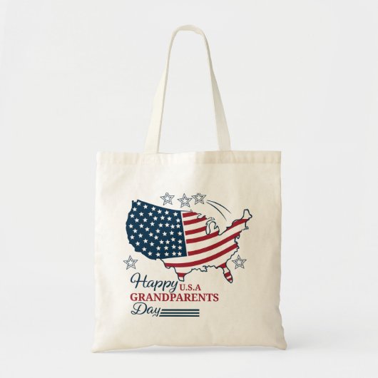 Tote Bag Grand-parents Day 2025 USA Vector (Devant)