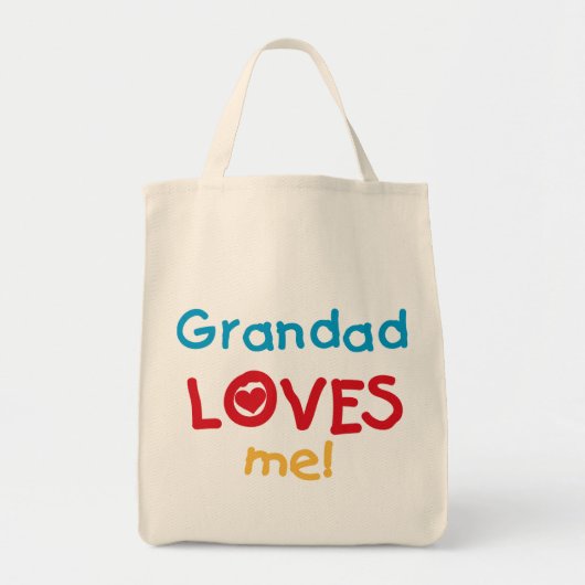 Tote Bag Grand-père m'aime T-shirts et cadeaux (Devant)
