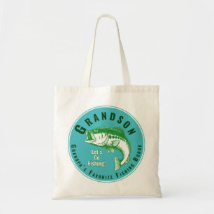 Tote Bag Grand-père's Favori Fishing Buddy