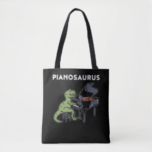 Tote Bag Grand Piano Cadeau Enfants Pianiste Dinosaur Musiq