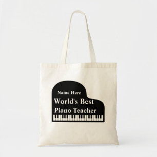 Tote Bag Grand Piano meilleur professeur de piano du monde