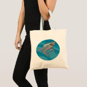 Tote Bag Grand requin blanc (Devant (produit))