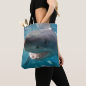 Tote Bag Grand requin blanc en gros plan (De près)