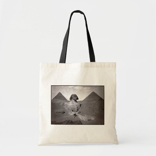Tote Bag Grand Sphinx de Giza Nécropole et Pyramides (Devant)