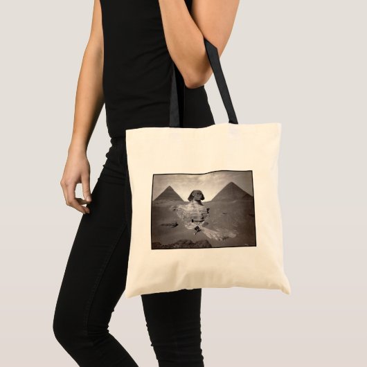 Tote Bag Grand sphinx de Gizeh Necropolis et Pyramides (Devant (produit))