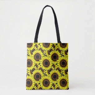Tote Bag Grand Tournesol Jaune Doré