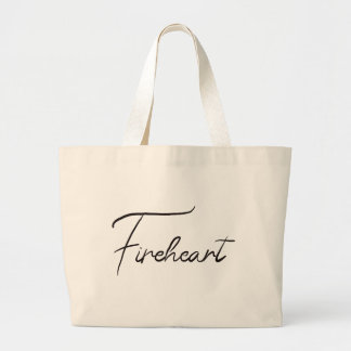 Tote Bag Grand trône de coeur de feu de verre Fourre-tout