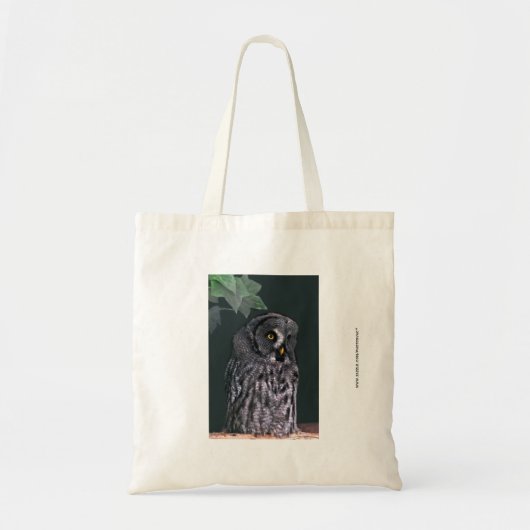 Tote Bag Grande Chouette grise (Devant)
