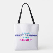 Tote Bag Grande conception de grand-mère (Dos)
