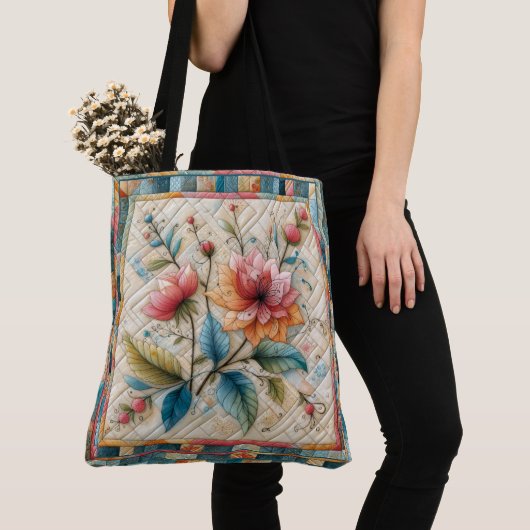 Tote Bag GRANDE image composée Fourre-tout (De près)
