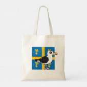 Tote Bag Grande Mouette noire de Rauma Finlande (Dos)