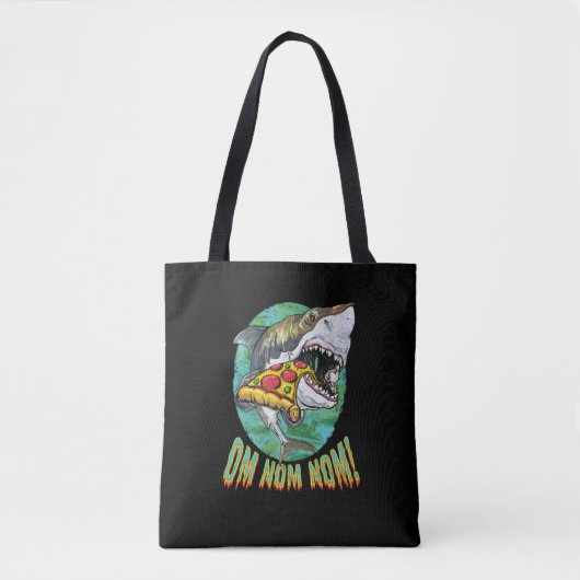 Tote Bag Grande pizza de requin blanc (Devant)