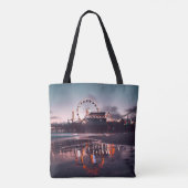 Tote Bag Grande roue pendant l'heure d'or (Dos)