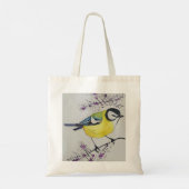 Tote Bag Grande Tit Bird Dessin, Main Tirée Bird Britanniqu (Dos)