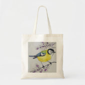 Tote Bag Grande Tit Bird Dessin, Main Tirée Bird Britanniqu (Devant)