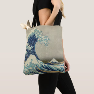 Tote Bag Grande vague au large de la côte de Kanagawa par H