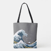 Tote Bag Grande vague grise outre de bruit moderne de (Dos)