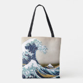 Tote Bag Grande vague reconstituée outre de Kanagawa par (Dos)