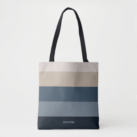 Tote Bag Grandes chics modernes avec Monogramme (Devant)