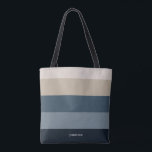 Tote Bag Grandes chics modernes avec Monogramme<br><div class="desc">Moderne chic motif rayé tendance - avec des couleurs neutres harmonieuses avec une touche élégante. Personnalisez avec votre nom ou votre monogramme. Si vous en avez besoin dans différentes couleurs,  veuillez cliquer sur le bouton de contact sous la description du produit,  je suis heureux de vous aider.</div>