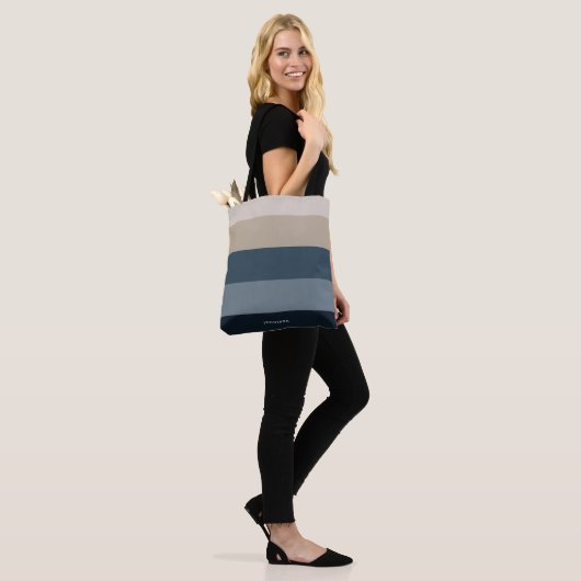 Tote Bag Grandes chics modernes avec Monogramme (Sur le modèle)