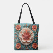 Tote Bag Grandes fleurs de corail (Dos)