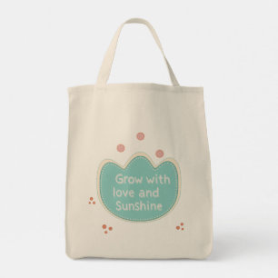 Tote Bag Grandir Avec Amour Et Soleil